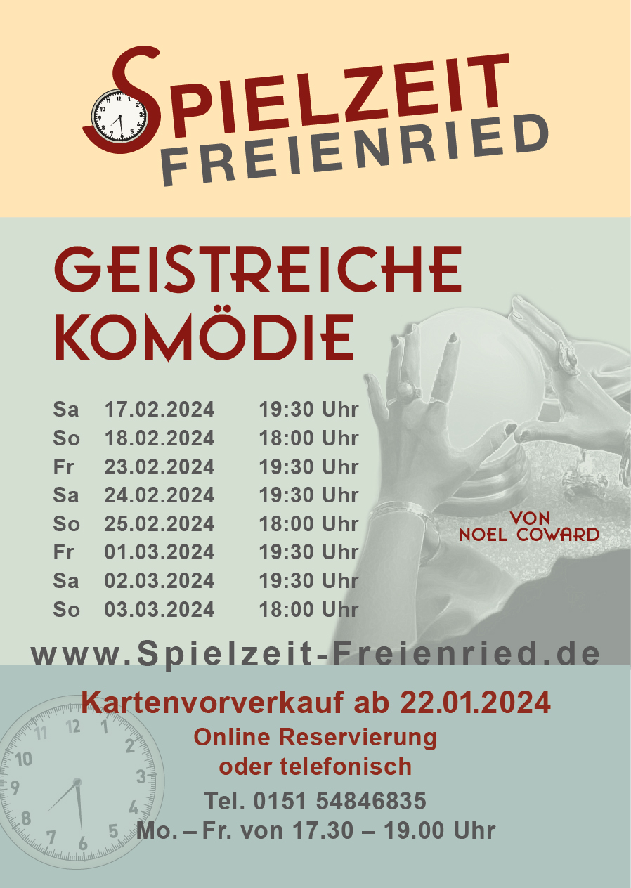 Flyer Geistreiche Kom�die